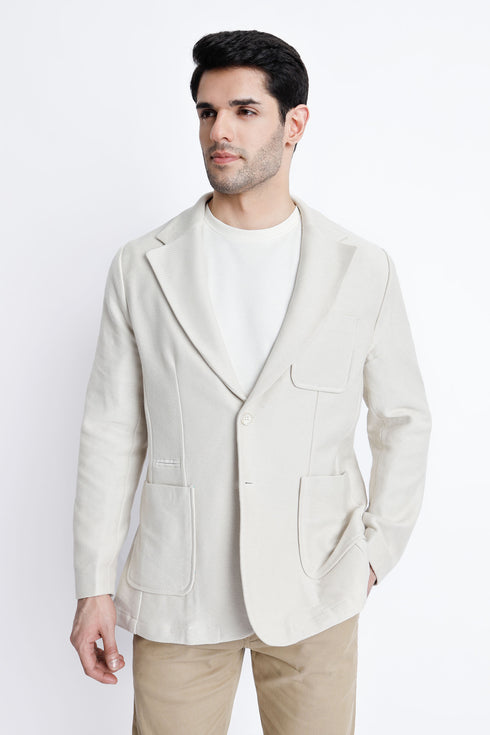 The Beige Regular Fit Blazer